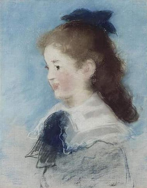 Portrait de Mademoiselle Hecht de profil, 1882, Édouard Manet