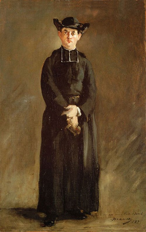 Portrait de l'abbé Hurel, 1875, Édouard Manet