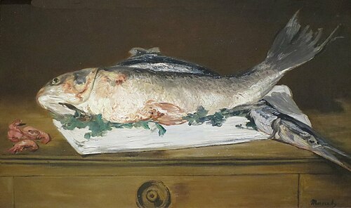 Saumon, brochet, crevettes, 1864, Édouard Manet