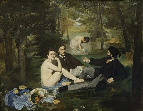 Le Déjeuner sur l'herbe, 1863, Édouard Manet