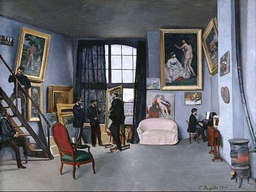 L'Atelier de la rue de la Condamine, 1870, Édouard Manet