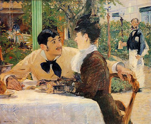 Chez le père Lathuille, en plein air, 1879, Édouard Manet