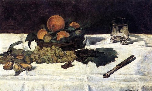 Nature morte : fruits sur une table, 1864, Édouard Manet