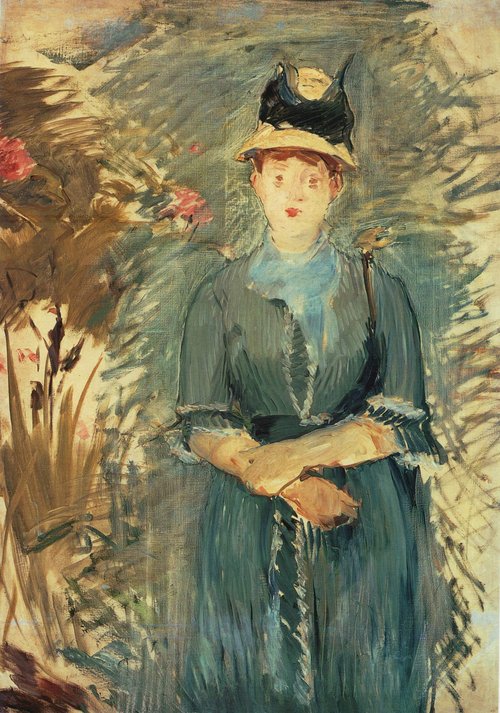 Jeune fille dans les fleurs, 1879, Édouard Manet
