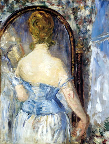 Devant la glace, 1876, Édouard Manet