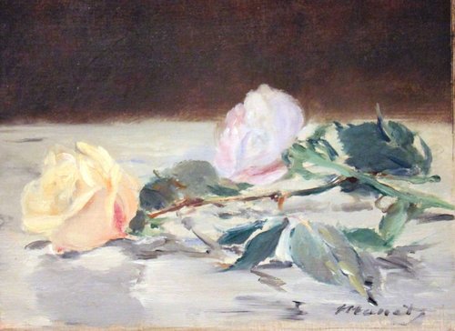 Natur-Morte, Deux Roses, 1882, Édouard Manet