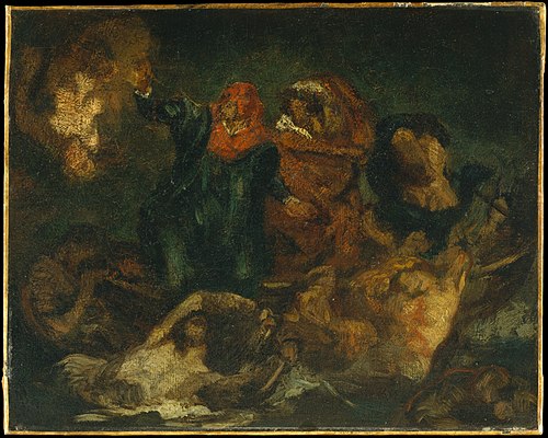 A barca de Dante, 1859, Édouard Manet