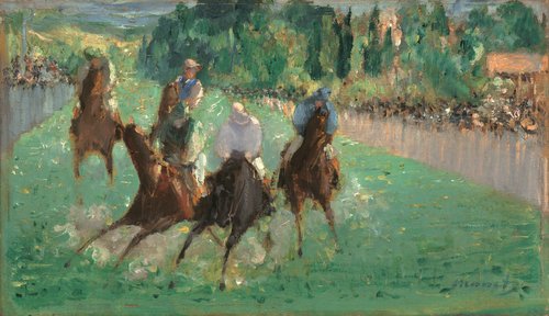 Courses à Longchamp, 1865, Édouard Manet