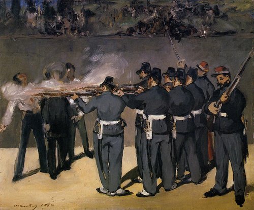 Exécution de l'Empereur Maximilien du Mexique, 1867, Édouard Manet