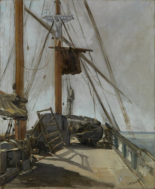 The ship's deck, 1868, Édouard Manet
