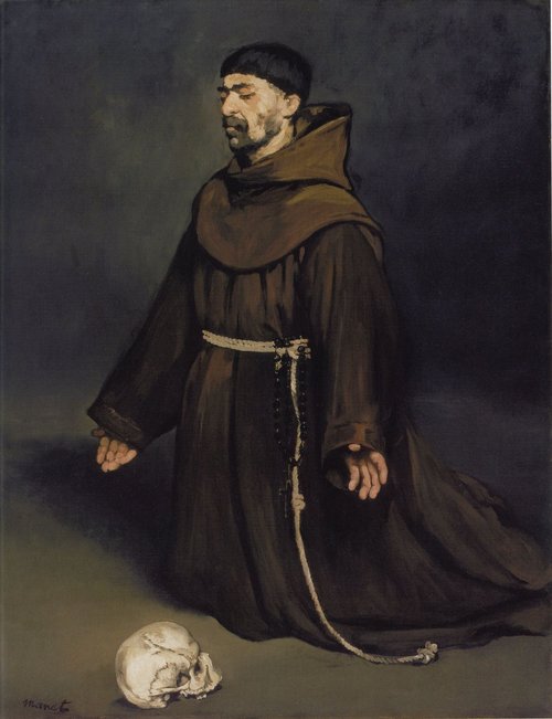 Un moine en prière, 1865, Édouard Manet