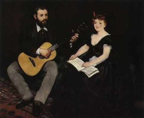 La leçon de musique, 1870, Édouard Manet