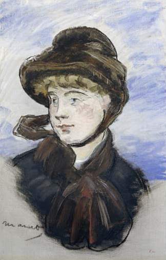 Jeune fille au chapeau marron, 1882, Édouard Manet