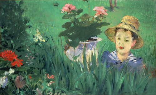 Garçon dans les fleurs (Jacques Hoschedé), 1876, Édouard Manet