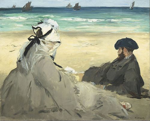 On the beach, 1873, Édouard Manet
