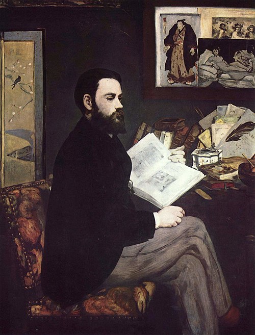 Portrait of Emile Zola, 1868, Édouard Manet