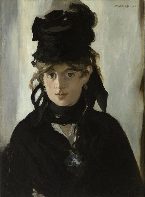 Berthe Morisot with a Bouquet of Violets, 1872, Édouard Manet