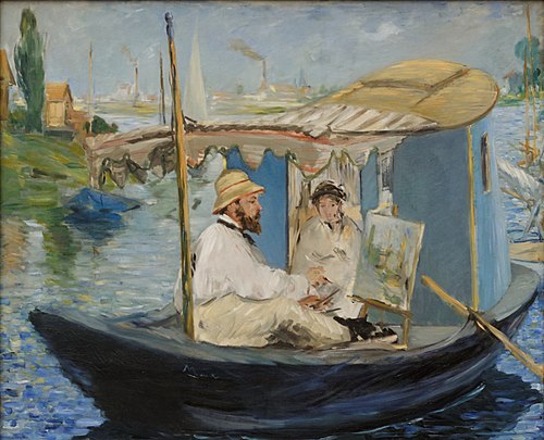 Claude Monet peignant dans son atelier, 1874, Édouard Manet