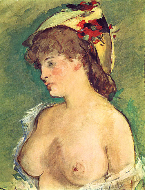 La Blonde aux seins nus, 1878, Édouard Manet