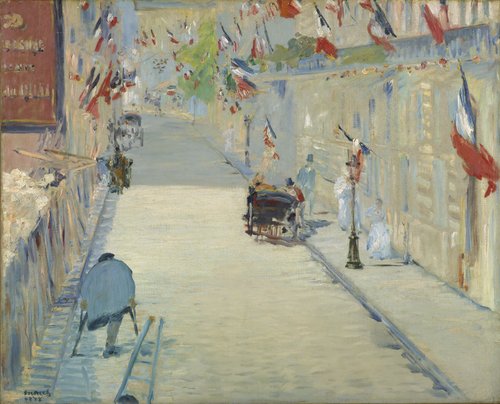 La Rue Mosnier aux drapeaux, 1878, Édouard Manet