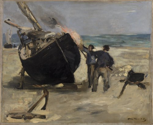 Tarring the Boat, 1873, Édouard Manet