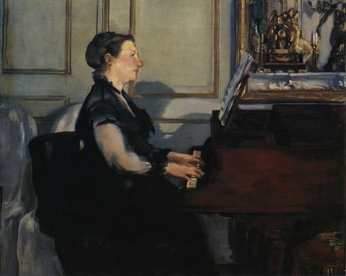 Suzanne Manet Playing the Piano, 1867, Édouard Manet