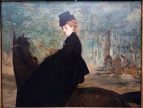 Portrait de Marie Lefébure à cheval, 1872, Édouard Manet