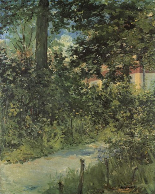 Une allée du jardin de Rueil, 1882, Édouard Manet