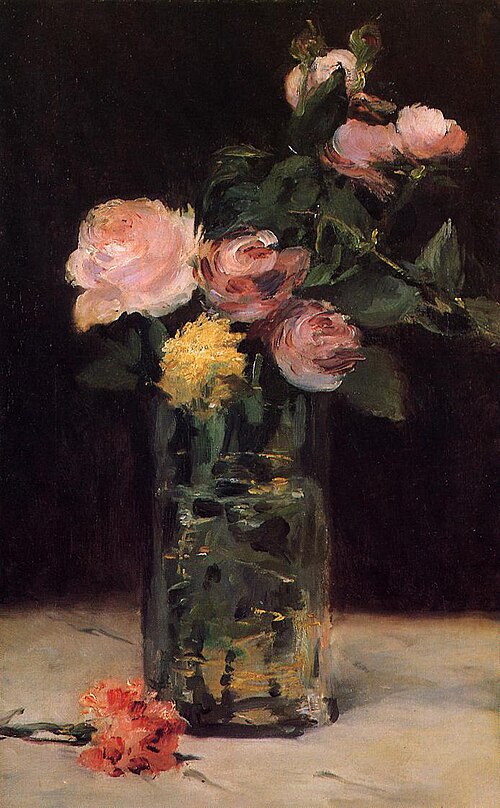 Roses in a Glas Vase, 1883, Édouard Manet