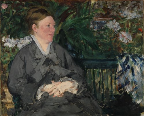 Madame Édouard Manet dans la serre, 1879, Édouard Manet