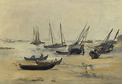 La Plage à marée basse, 1871, Édouard Manet