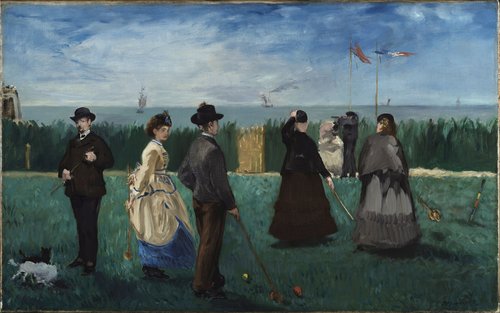 Partie de Croquet à Boulogne–sur–Mer, 1871, Édouard Manet