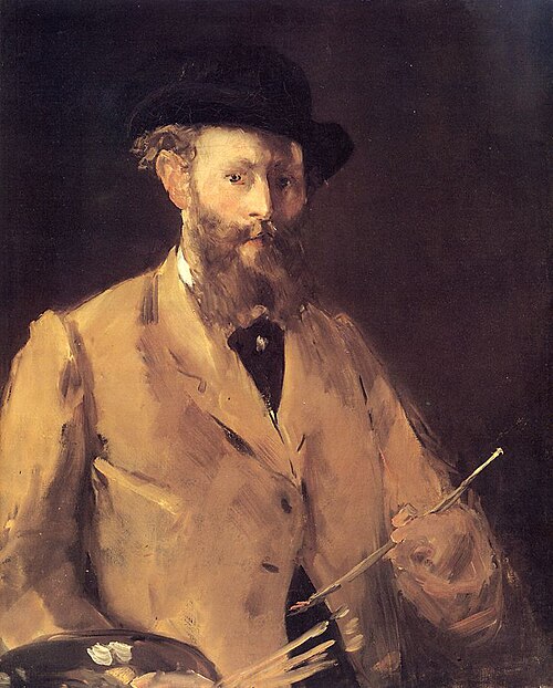 Self-Portrait with Palette, 1879, Édouard Manet