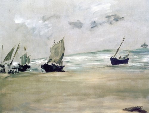 Plage de Berck-sur-mer à marée basse, 1873, Édouard Manet
