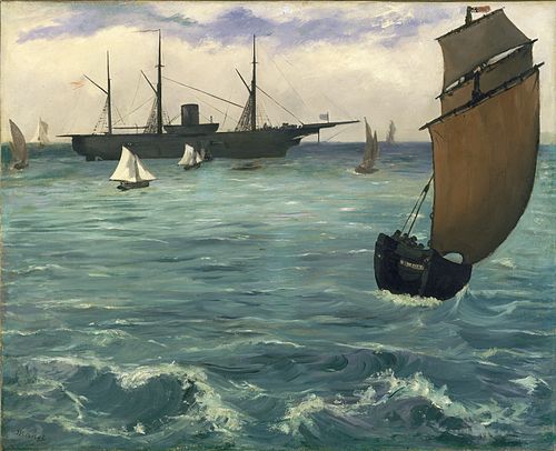 The Kearsarge at Boulogne, 1864, Édouard Manet