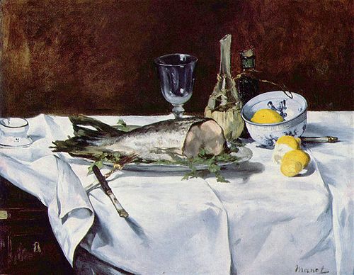 Still-life with Salmon, 1868, Édouard Manet