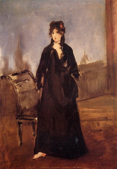 La Femme au soulier rose (Berthe Morisot), 1872, Édouard Manet