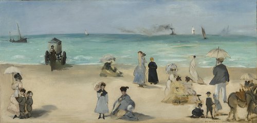 On the Beach, Boulogne-sur-Mer, 1868, Édouard Manet
