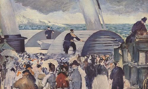 Le départ du vapeur de Folkstone, 1869, Édouard Manet