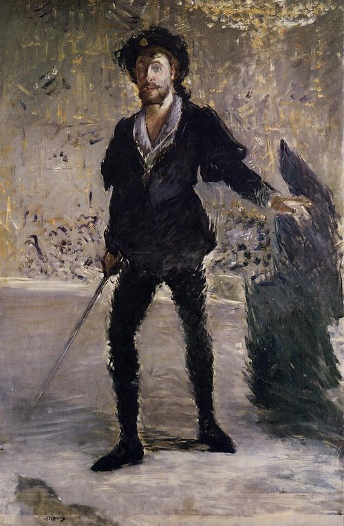 Portrait of Faure in Hamlet, 1877, Édouard Manet