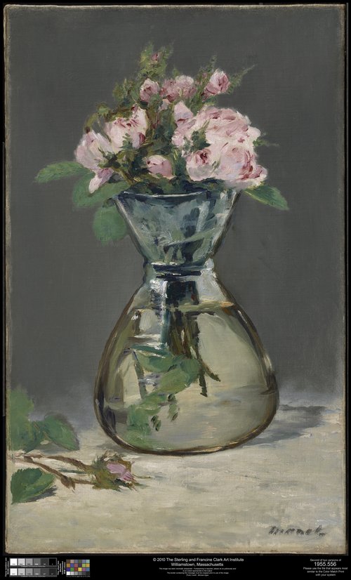 Moss Roses in a Vase, 1882, Édouard Manet