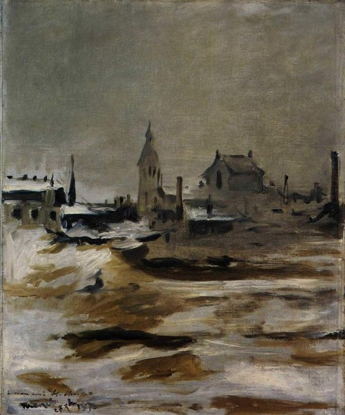 Effect of Snow on Petit-Montrouge, 1870, Édouard Manet