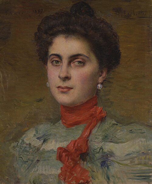 Portrait of Young Princess M.P. Abamelek-Lazareva, 1897, Alexis Axilette