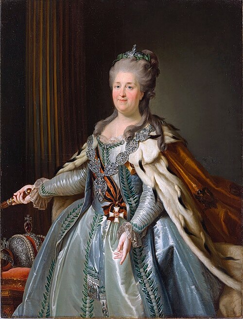 Portrait of Catherine II., 1780, Antoni Albertrandi