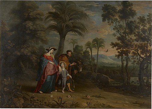 La Huida a Egipto, 1601, Willem van Herp (II)