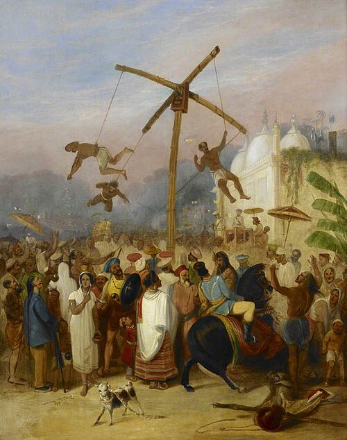 Charakpuja, the Hook-Swinging Festival, 1831, James Atkinson