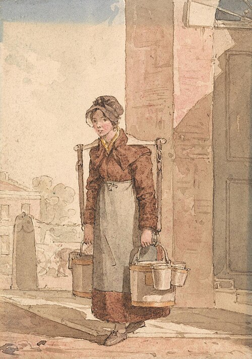 A Milkmaid, , John Augustus Atkinson