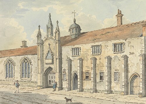 The School at Wells, Somerset, , John Augustus Atkinson
