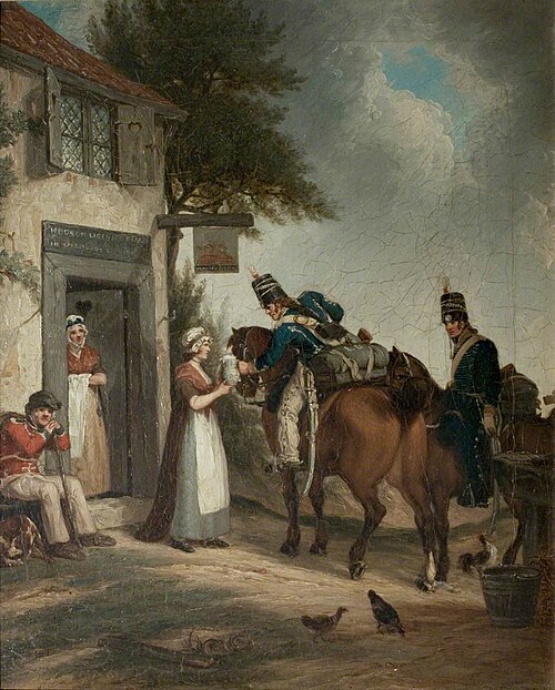 Soldiers Refreshing, 1805, John Augustus Atkinson