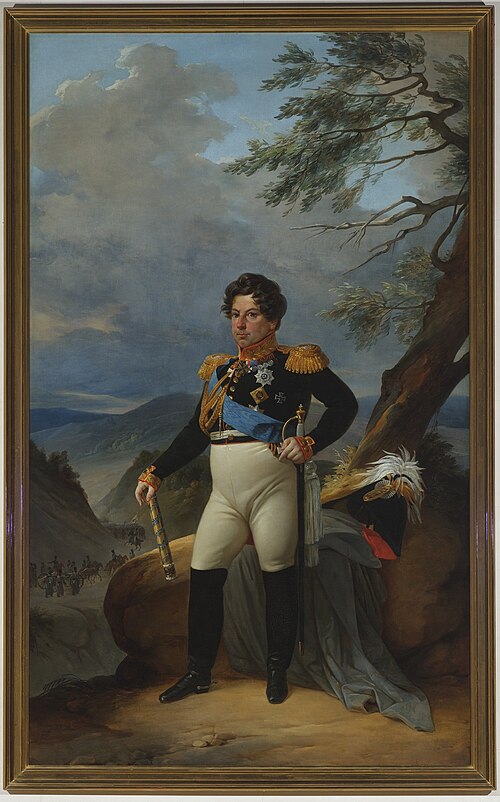 Portrait of Count I.I.Dibich-Zabalkansky, 1833, Piotr Bassine